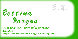bettina morgos business card
